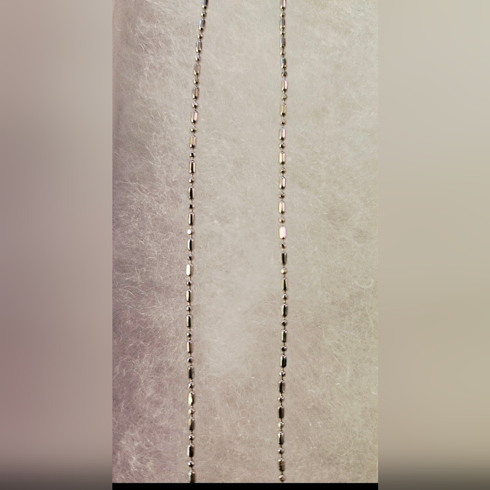 Keoni Crafts NWOT - 925 Sterling Silver Beaded Chain Necklace - Picture 2 of 4